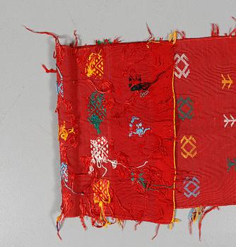 MATTOR, 2 st, silke, Kelim, Nordafrika, sent 1900-tal.