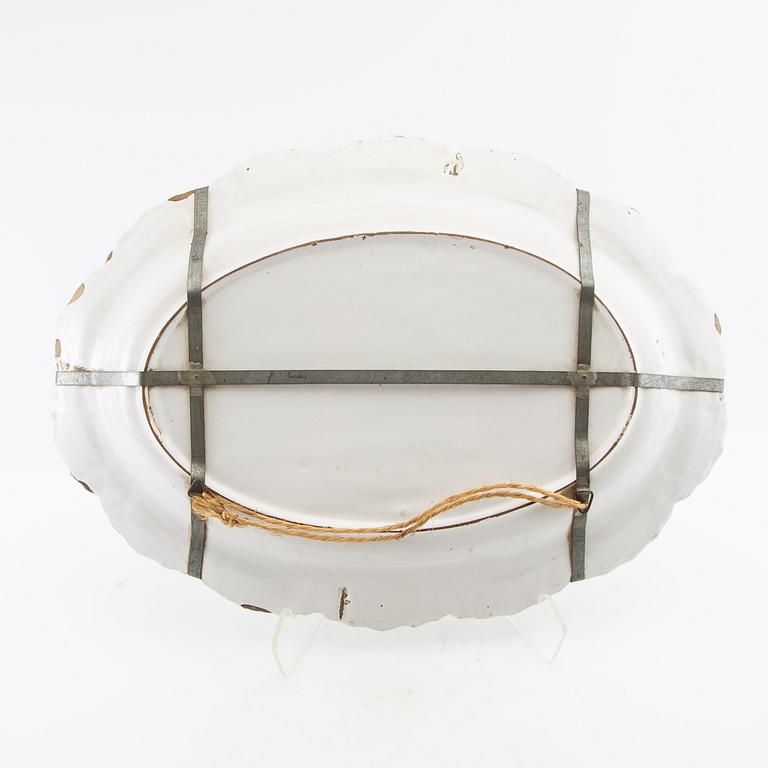 Serving dish Louis XV 18th century faience.