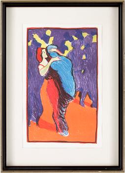 Peter Dahl · PETER DAHL, litografi, "Dansen", signerad och daterad -79.