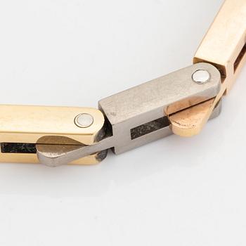 Glenn Roll, armband 18K guld i två färger.