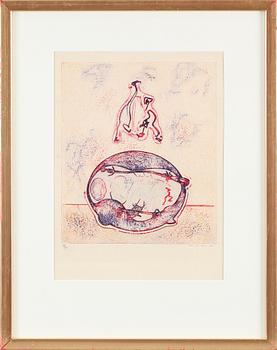 Max Ernst · MAX ERNST, litografi, sign o numr 70/80.