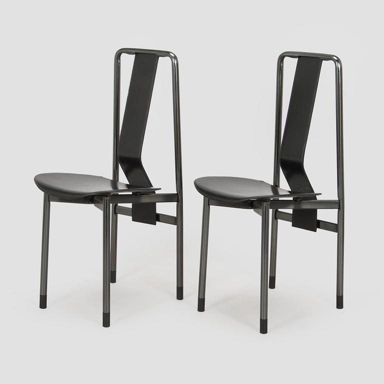 Achille Castiglioni, four 'Irma' chairs, Zanotta, Italy.