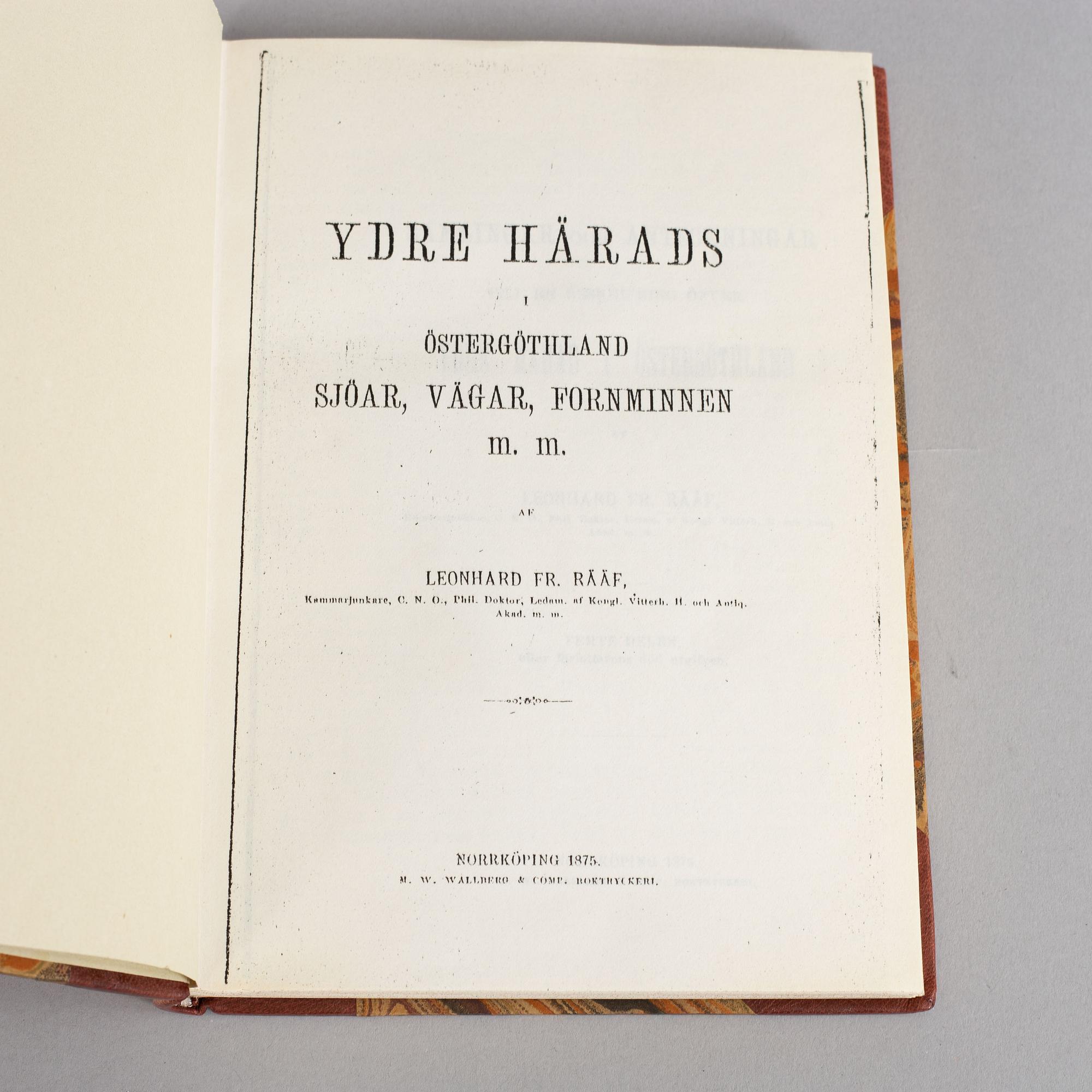 Rääf on Ydre in Östergötland, Sweden (6 vol).