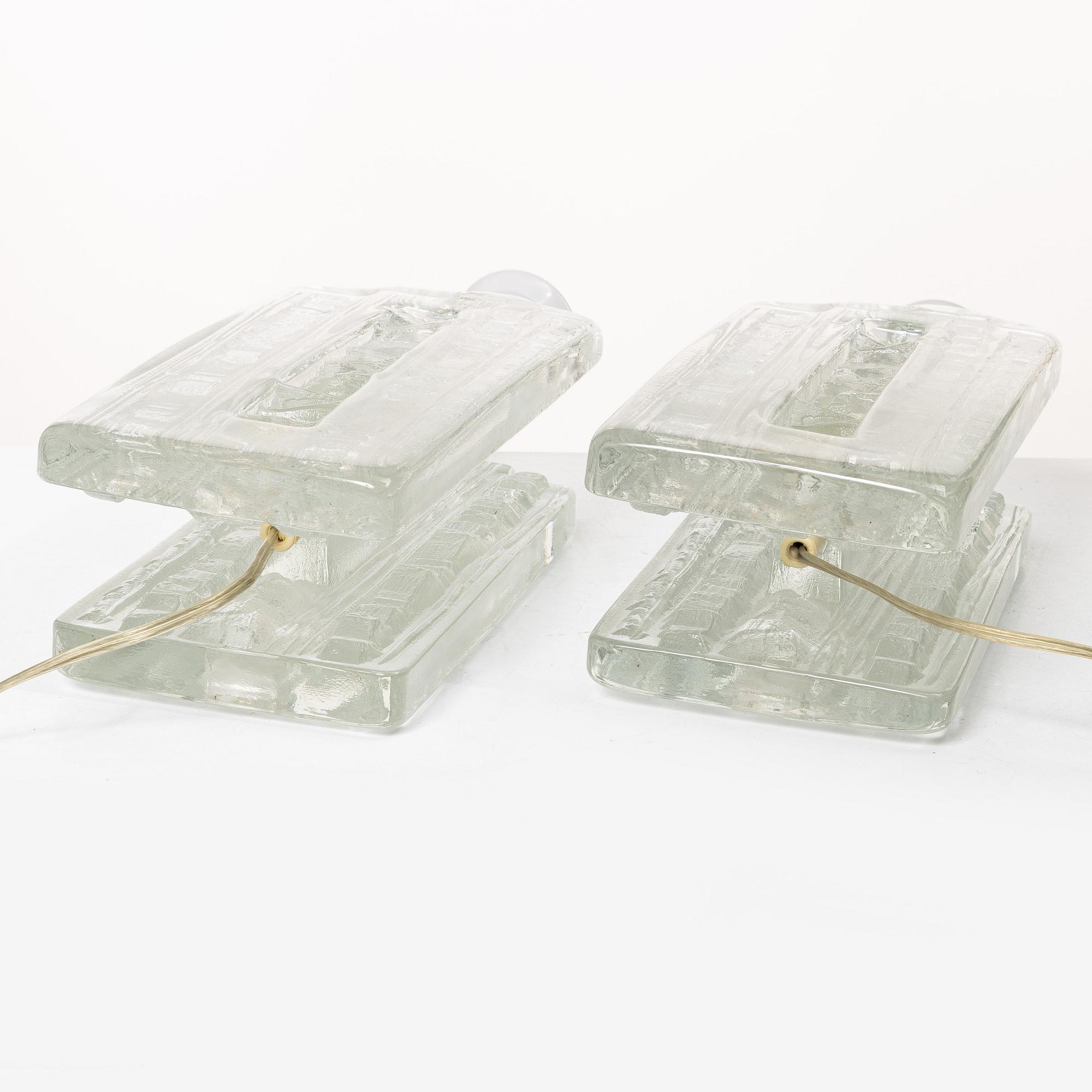 Table lamps, a pair, Pukeberg.