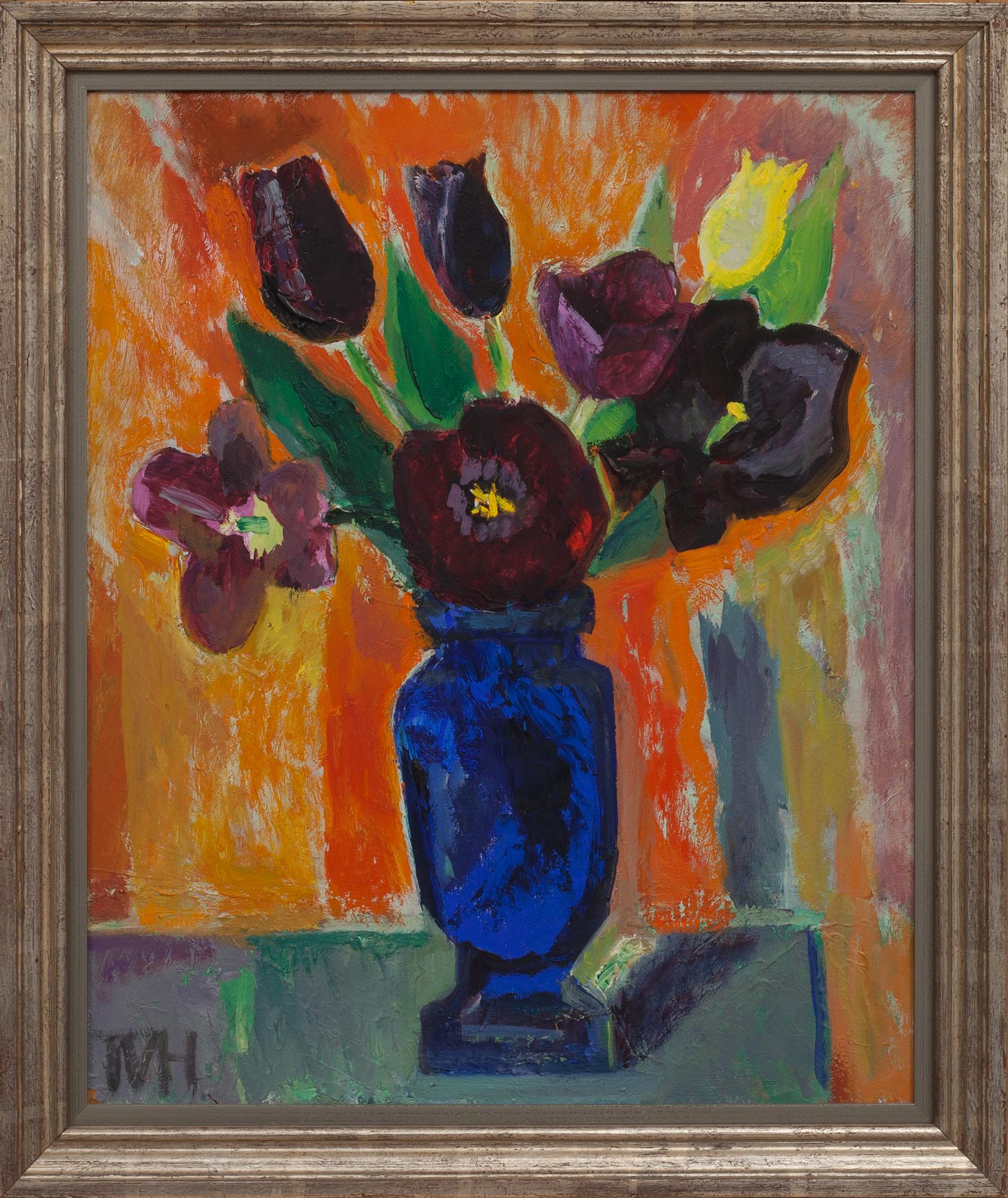 TORA VEGA HOLMSTRÖM, olja på pannå, monogramsignerad, a tergo daterad 1944.