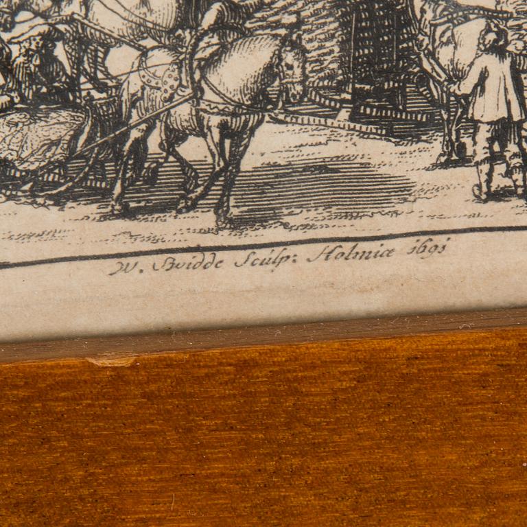 FIVE ENGRAVINGS, 17th/18th century.