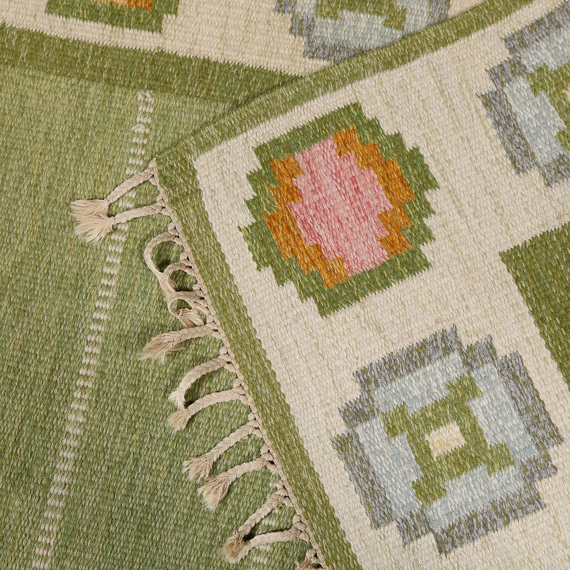 MATTA, rölakan, Ingegerd Silow, monogramsignerad, 1900-talets andra hälft, 206 x 139 cm.