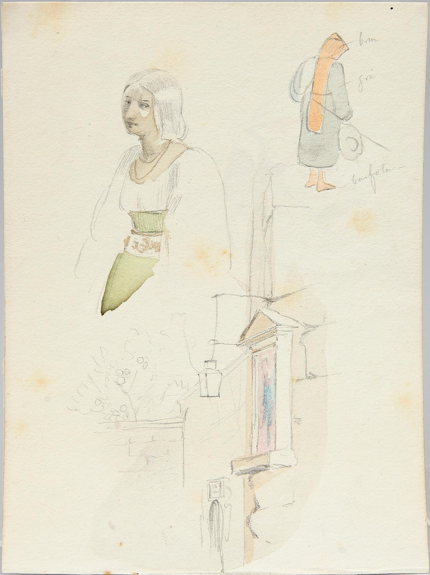 ALMANACKOR, RECEPTBOK SAMT SKISSBÖCKER, bla av Egron Lundgrens hand, 1800-tal.