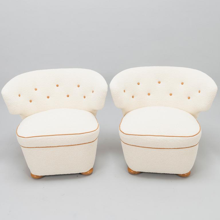 A pair of 1950's armchairs for Oy Pauk Boman Ab.