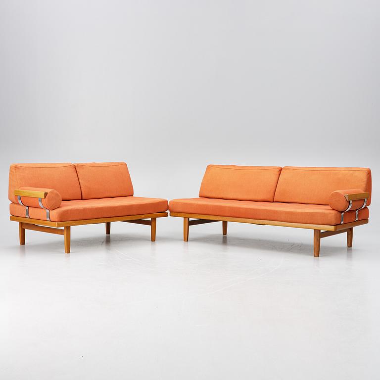 Alf Svensson and Yngvar Sandström, sofa group, 2 pieces, "Carina", Kock Möbel AB.