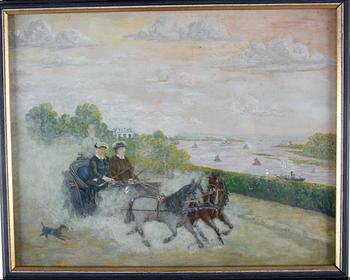 PARTI KONST, 4 delar, akvareller, KOOPMANN.