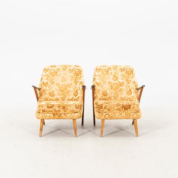 Svante Skogh, fåtöljer 1 par, Förenade Möbelfabrikerna, Linköping, 1900-talets mitt.