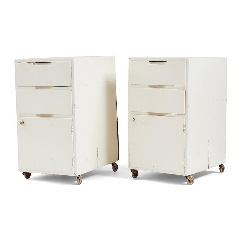 Alvar Aalto, a pair of chest of drawers, O.y Huonekalu-ja Rakennustyötehdas, Finland, ca 1932, designed for Paimio.