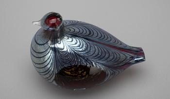 FIGURIN, glas, signerad Oiva Toikka Nuutajörvi Notsjö.