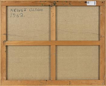 Bengt Olson, oil on canvas, signed and dated 1962 a tergo.