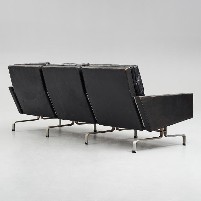 Poul Kjaerholm, a "PK31-3" sofa, edition E Kold Christensen, Denmark 1960's.