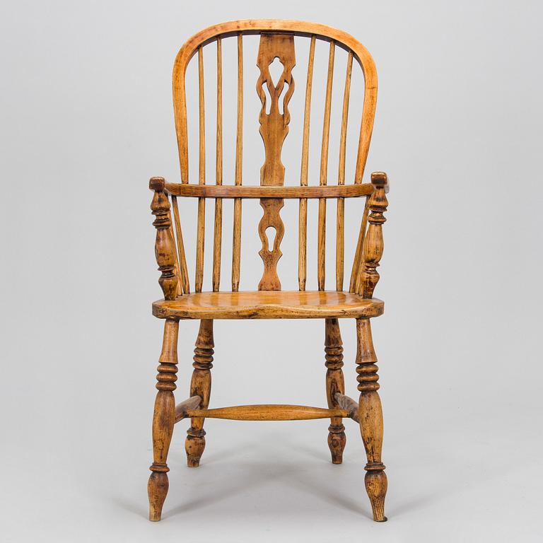 An armchair in Windsor style, 18th century.