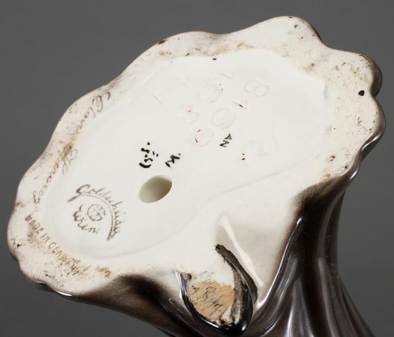 FIGURIN, porslin, Claire Herczeg, Goldscheider, Tyskland, 1920/30-tal.