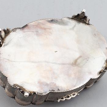 A silver box, Italy 1930-40s and with swedish import mark.