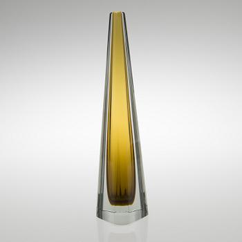 KAJ FRANCK, GLASSKULPTUR, Obelisk.  Signerad Kaj Franck, Notsjö -63.