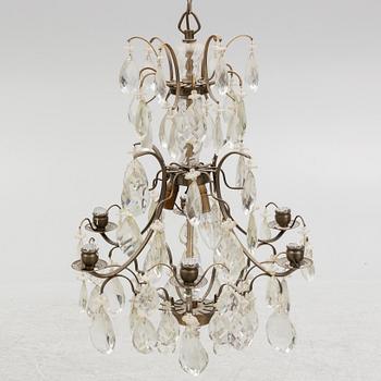 A Rococo style chandelier, first half of the 20th Century.