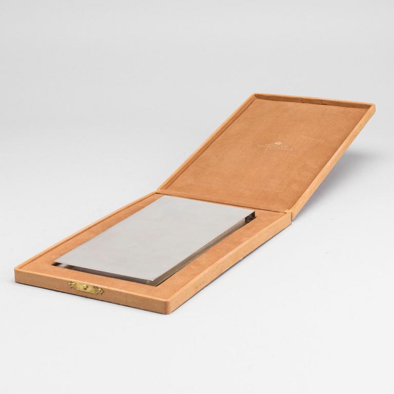 WIWEN NILSSON, blockhållare, silver, i etui,  Lund 1939,