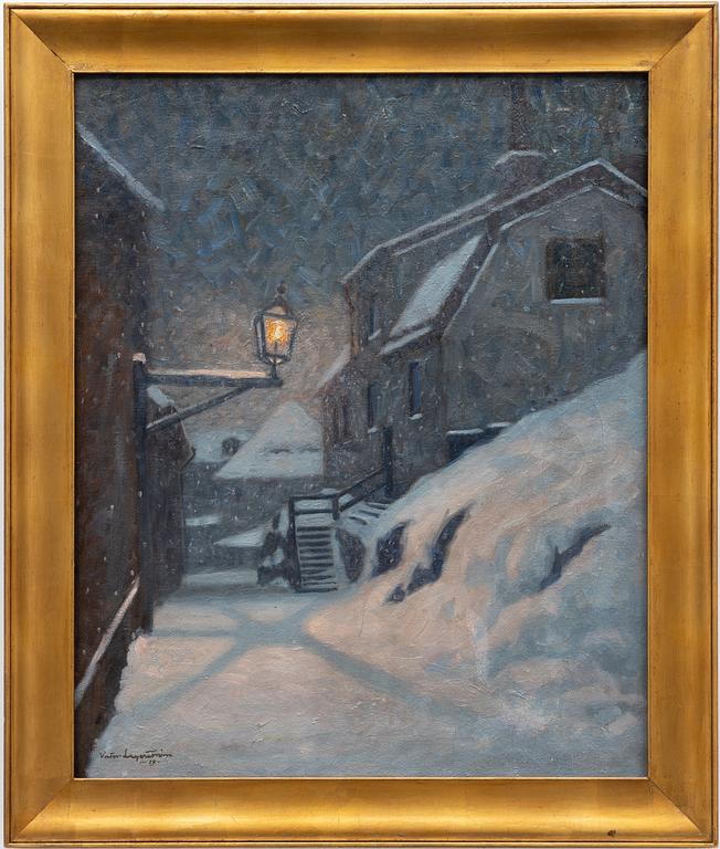 Victor Lagerström, Winter Twilight in Södermalm.