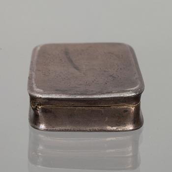 PILLERDOSA, silver, Fredrik Tiander, Lovisa 1841.