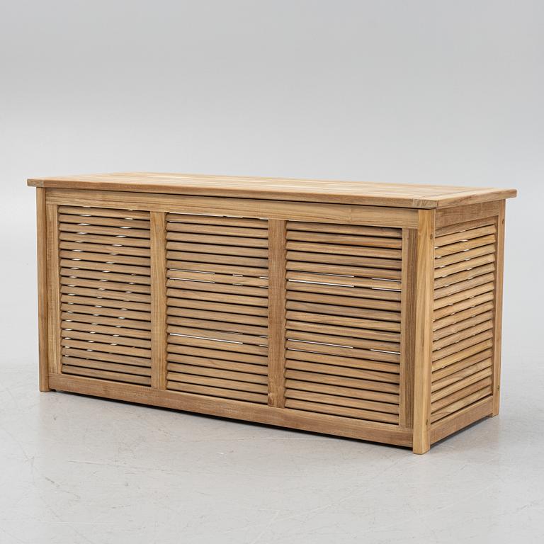A 'Papaya' teak storage box, Brafab, 21st century.