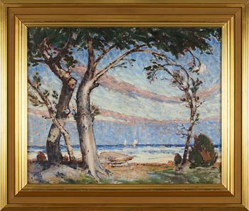 RIKARD LINDSTRÖM, olja på duk, signerad.