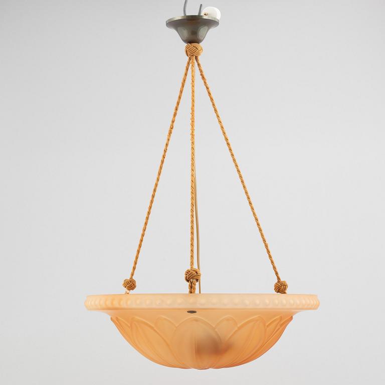 Harald Notini, a ceiling lamp, model "10074", Arvid Böhlmarks Lamp Factory, 1930s.