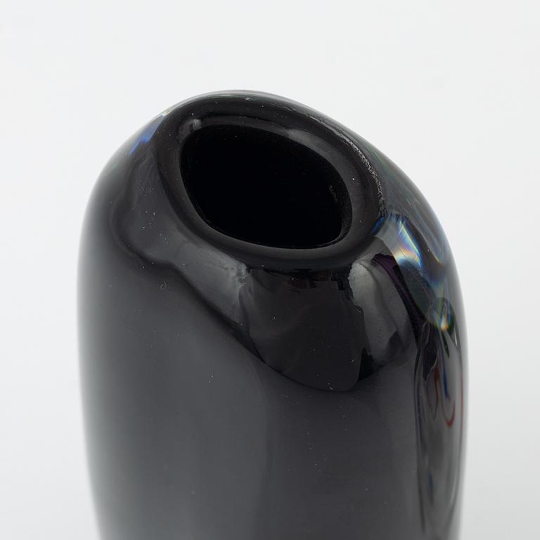 Anne Nilsson, a group of three glass vases, Orrefors.
