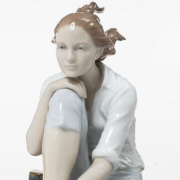 Ernest Massuet, figurine, "Sunset at the Pier", Lladró, Spain.