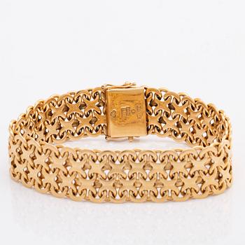 ARMBAND, 18K guld, bismarck-länk, stämplat HÅN Stockholm 1967, 49,8 g.