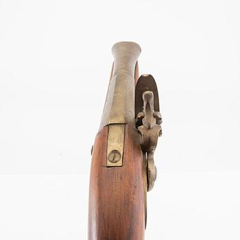 Pistoltrombon med flintlås, 1700- / 1800-talsmodell, senare tillverkning.