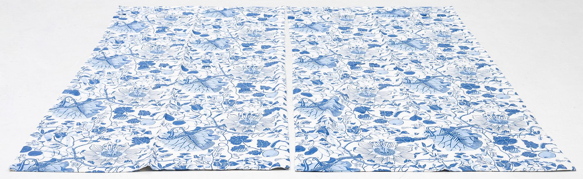 Josef Frank, gardiner, ett par, "La Plata", Firma Svenskt Tenn.
