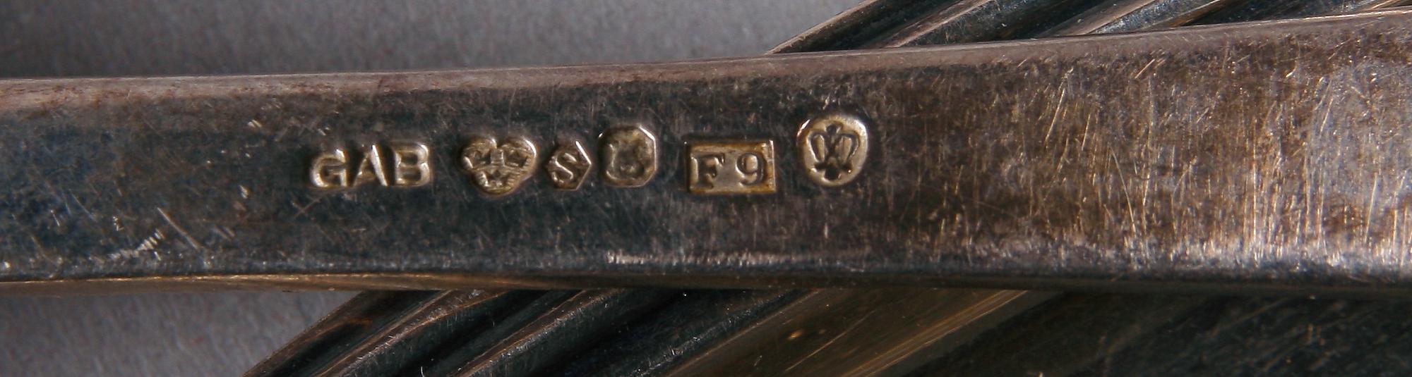 PARTI SILVER, 5 delar, bl a GAB, CG Hallberg, 1957-59.