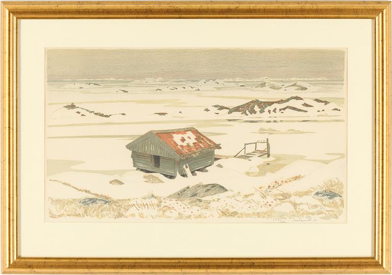 ROLAND SVENSSON, färglitografier 2 st. Signerade och numrerade.