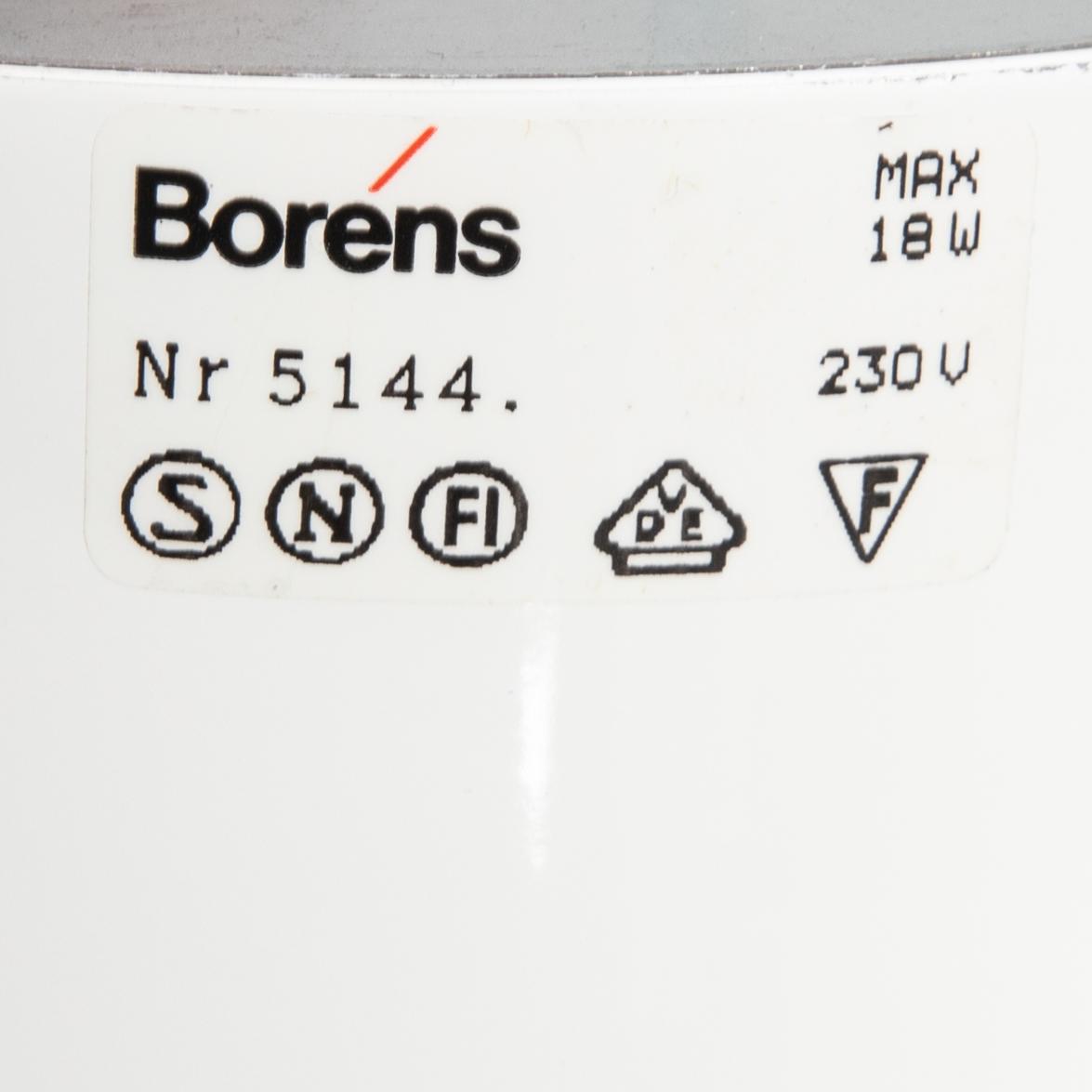 Boréns, wall lamps, 3 pcs, and ceiling lamp, second half of the 20th century.