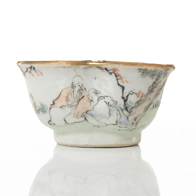 A group of  Chinese famille rose porcelain, around 1900.