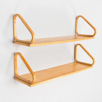 Alvar Aalto, hyllor, 2 st, 112B, Artek 1900-talets mitt.
