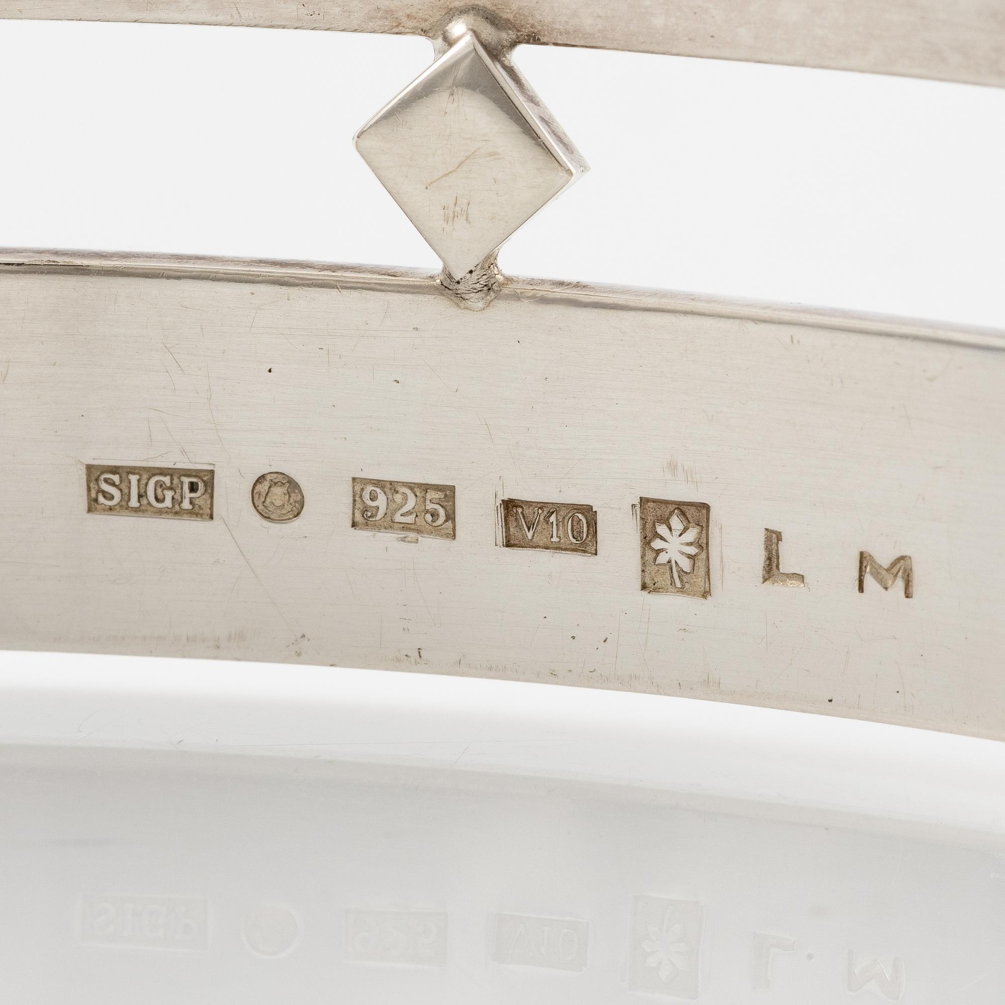 Sigurd Persson, a necklace, sterling silver with gilding, Stockholm 1995.