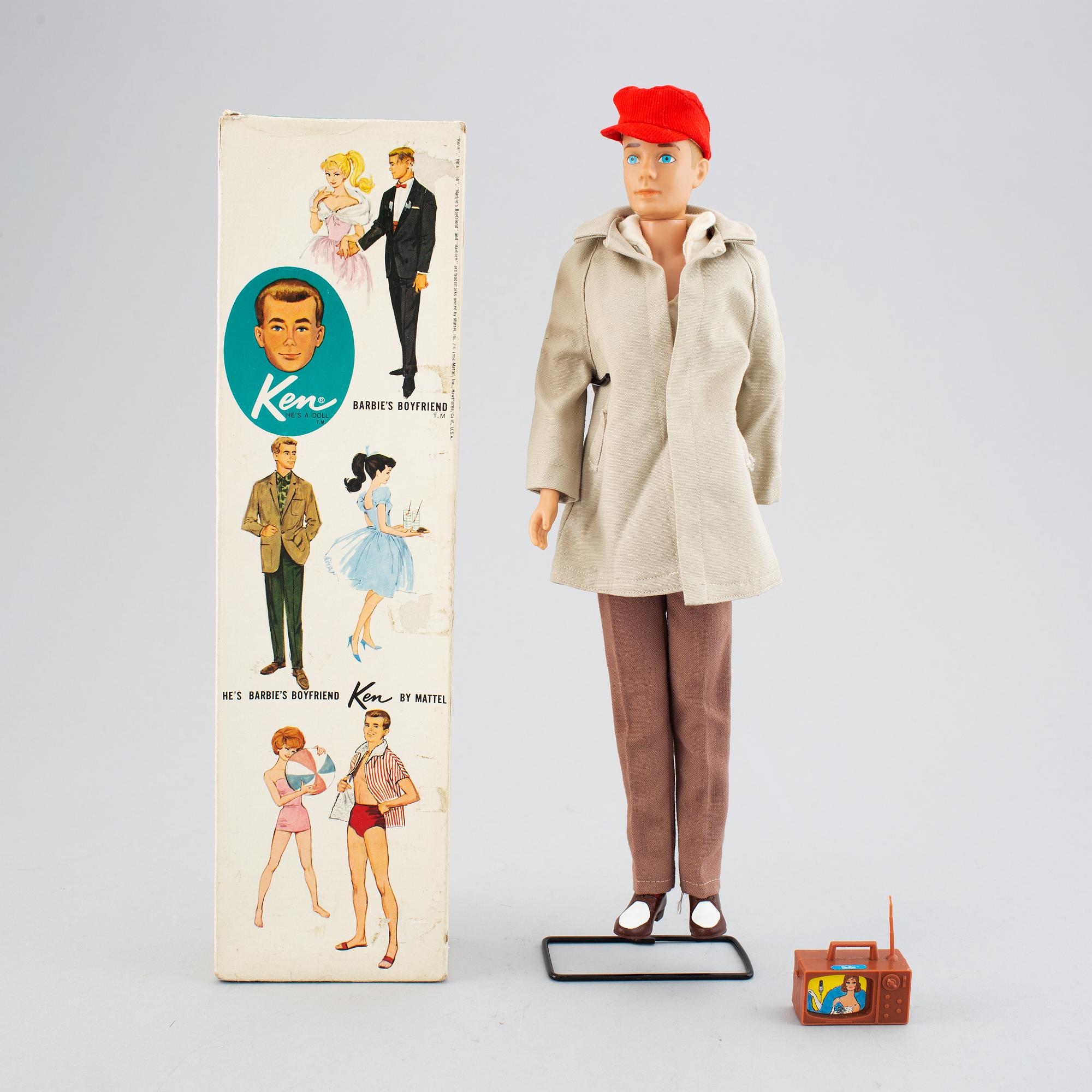 A collection of four Mattel 1960's Barbiedolls with accessories.