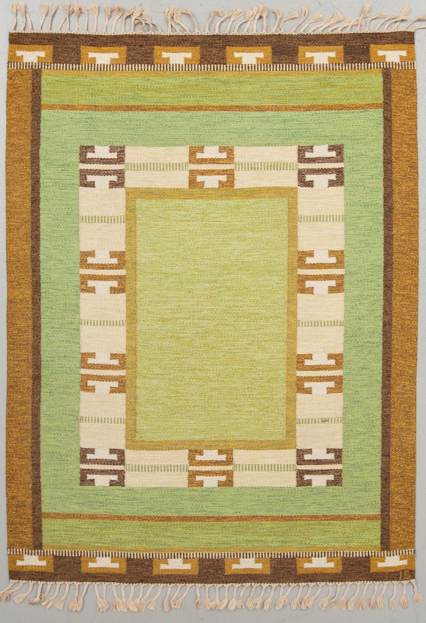 MATTA, rölakan, monogramsignerad IS (Ingegerd Silow). Ca 227 x 168 cm.