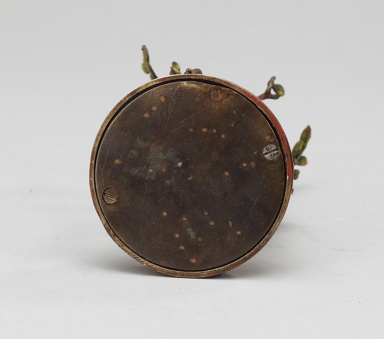 FIGURGRUPP, brons. Franz Bergmann, Wien, sign Namgreb.