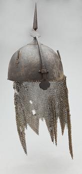 HJÄLM, Khula-Khud, metall, Indopersien, 1800/1900-tal.