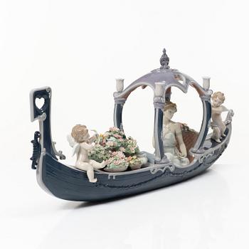 Juan Ignacio Aliena, figurin, "Gondola of Love", Lladró, Spanien.