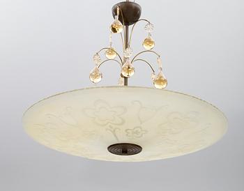 TAKLAMPA, 1900-talets första hälft. Höjd 50 cm.
