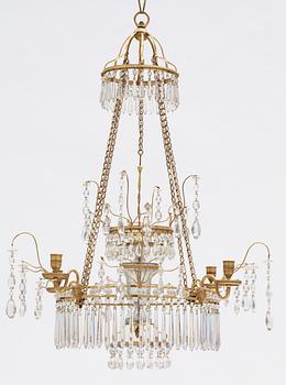 A North European late 18th century four-light chandelier.