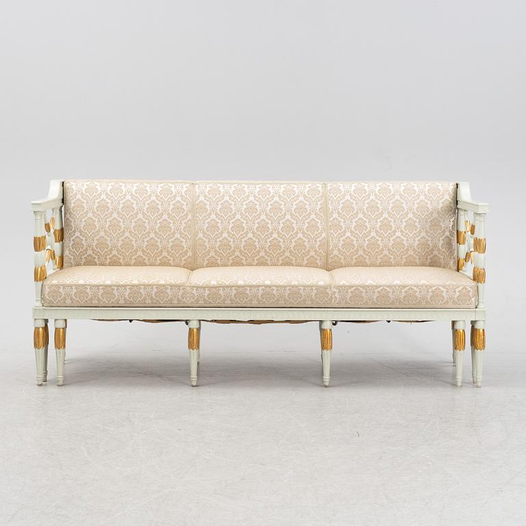 Soffa, gustaviansk stil, 1900-tal.